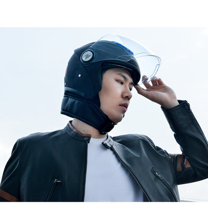 Antarctic Helmet Electric Car Male Four Seasons Universal Winter Warm Head Gray Helmet Ladies Battery Car Full Helmet Helmet