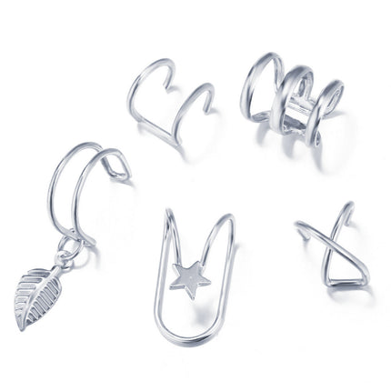 Simple Leaf Ear Bone Clip Without Pierced Ear Clip 1PCS