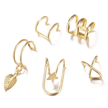 Simple Leaf Ear Bone Clip Without Pierced Ear Clip 1PCS