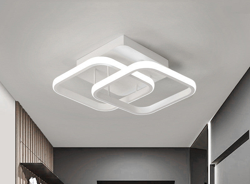 Éclairage de couloir moderne Novah, lampe LED nordique simple pour entrée ou couloir, design créatif et épuré.