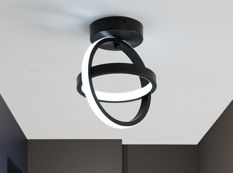 Lumière de corridor moderne Novah, éclairage LED nordique simple pour entrée ou hall avec design créatif et épuré.