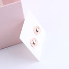 Electroplating rose gold / 2PCS