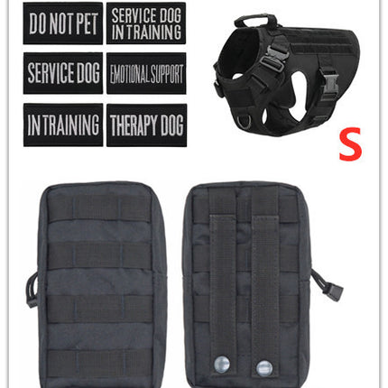 Military Tactical Dog Harness German Shepherd Adjustable Pet Dog Back