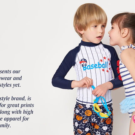 Yi Zi Children's Swimwear Girls Swimwear Baby Baby Split Pants Swimwear Big Kids Sunscreen Swimwear