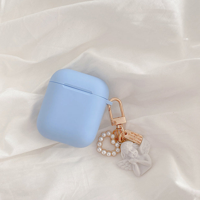 Compatible with Apple, Compatible with Apple , Little Angel Earphone Cover Suitable For Airpods Protective Cover  Personality Creative Female Tide Soft Shell Silicone