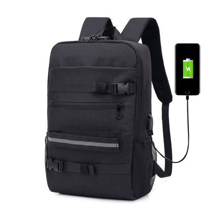 Skateboard Bag Men's Korean Backpack, Measuring Travel Computer Bag, Student School Bag