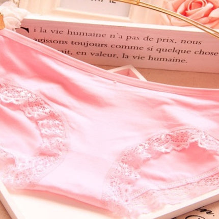 Modal Bamboo Charcoal Fiber Underwear Black Red Lace Underwear Women's Underwear