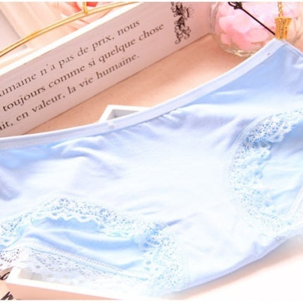 Modal Bamboo Charcoal Fiber Underwear Black Red Lace Underwear Women's Underwear