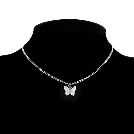 Simple Style Pendant Butterfly Necklace