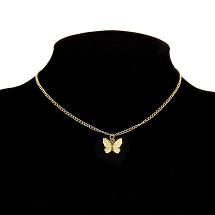 Simple Style Pendant Butterfly Necklace