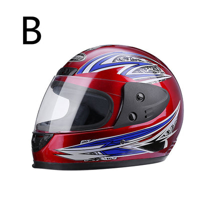 Men's Car Helmet Warm And Anti-fog Full Cover Helmet Full Face Detachable Bib