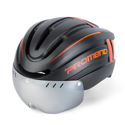 Helmet Integrated Molding With LED Warning Light Adjustable Mountain Riding Equipment