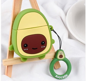 Avocado cartoon earphone set