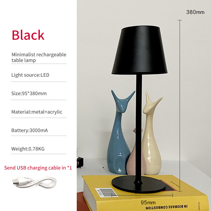 Lampe de bureau eprolo LED American Nordic pour hôtel, design créatif, protection oculaire, charge USB, table en métal.