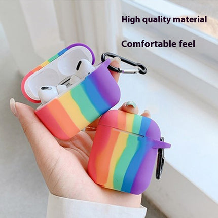 Applicable To Airpods Rainbow Wireless Bluetooth Earphone Cover