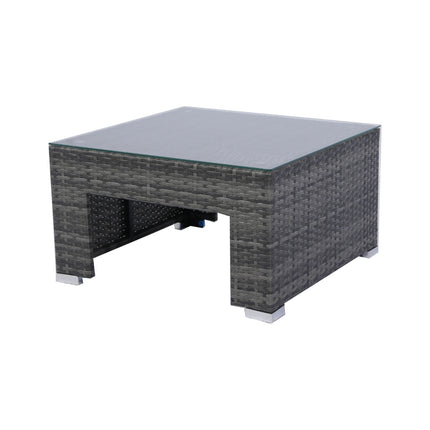 7-Piece Patio Set W Retractable Canopy   Wicker Rattan Sectional Sofa