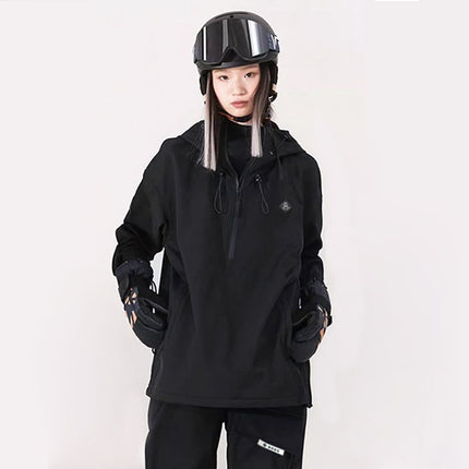 Ski Suit Soft Shell Sweater Women's Men's Pullover Top Veneer Double Board Waterproof Coat
