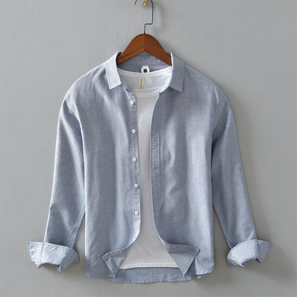 Men's Casual Minimalist Long Sleeve Shirt
