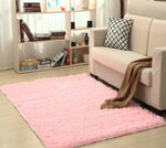Tapis shag en laine de soie doux pour intérieur, moderne, avec texture moelleuse, idéal pour chambre, nursery ou salon.