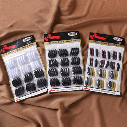 Oval Needle Color Muslim Headscarf Needle Scarf