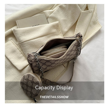 Retro Presbyopic Underarm Small Square Bag