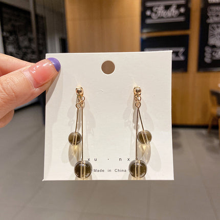 Ins Simple And Small Women's Fashion Sense Temperament Pearl Earrings