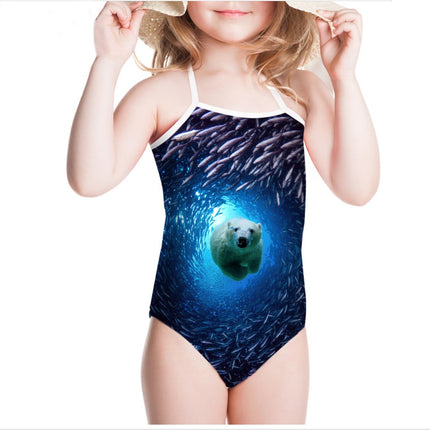 One-pieces Children's Swimwear Bathing Suit Printing Girls' Swimsuit Summer Baby Bodysuits