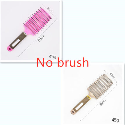 Hairbrush Anti Klit Brushy Haarborstel Women Detangler Hair Brush Bristle Nylon Scalp Massage  Teaser Hair Brush Comb - Novah