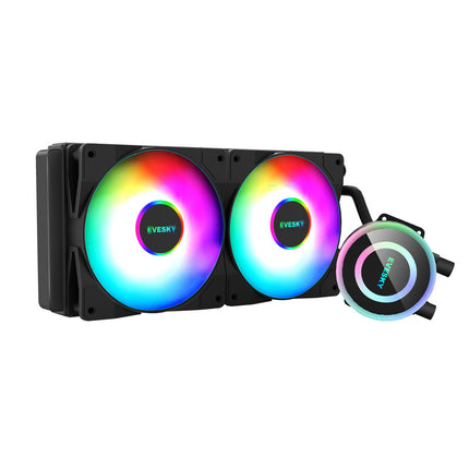 CPU Radiator Mute Colorful RGB Lamp Effect E-sports Games Fan