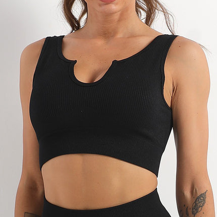 Womens Workout Sets 2 Piece - Seamless Yoga Outfits Shorts And Crop Top Matching Gym Athletic Clothing Set