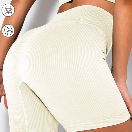 Workout Sets For Women 2 Piece Seamless Ribbed Crop Tank High Waist Shorts Yoga Outfits