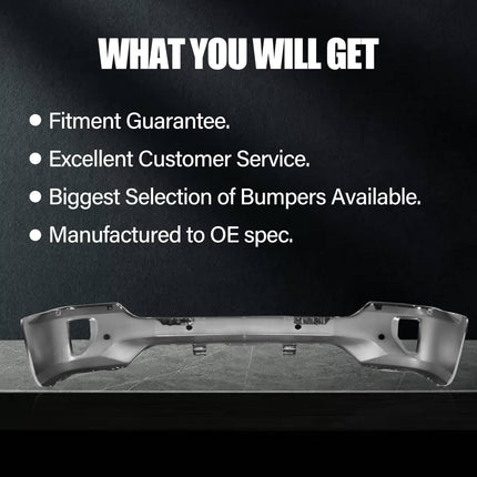 Front Bumper For 16-19 Chevy Silverado 1500 W Sensor Holes