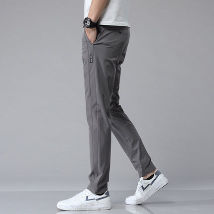Smooth Full Elastic Force Non-ironing Elastic Sports Pants