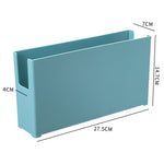 Boîte de rangement de cuisine en plastique eprolo pour vaisselle et ustensiles, pratique et compacte dans une armoire de cuisine.