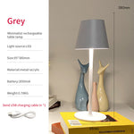 Lampe de bureau créative eprolo American Nordic LED pour hôtel, avec protection des yeux, port USB et base en métal.