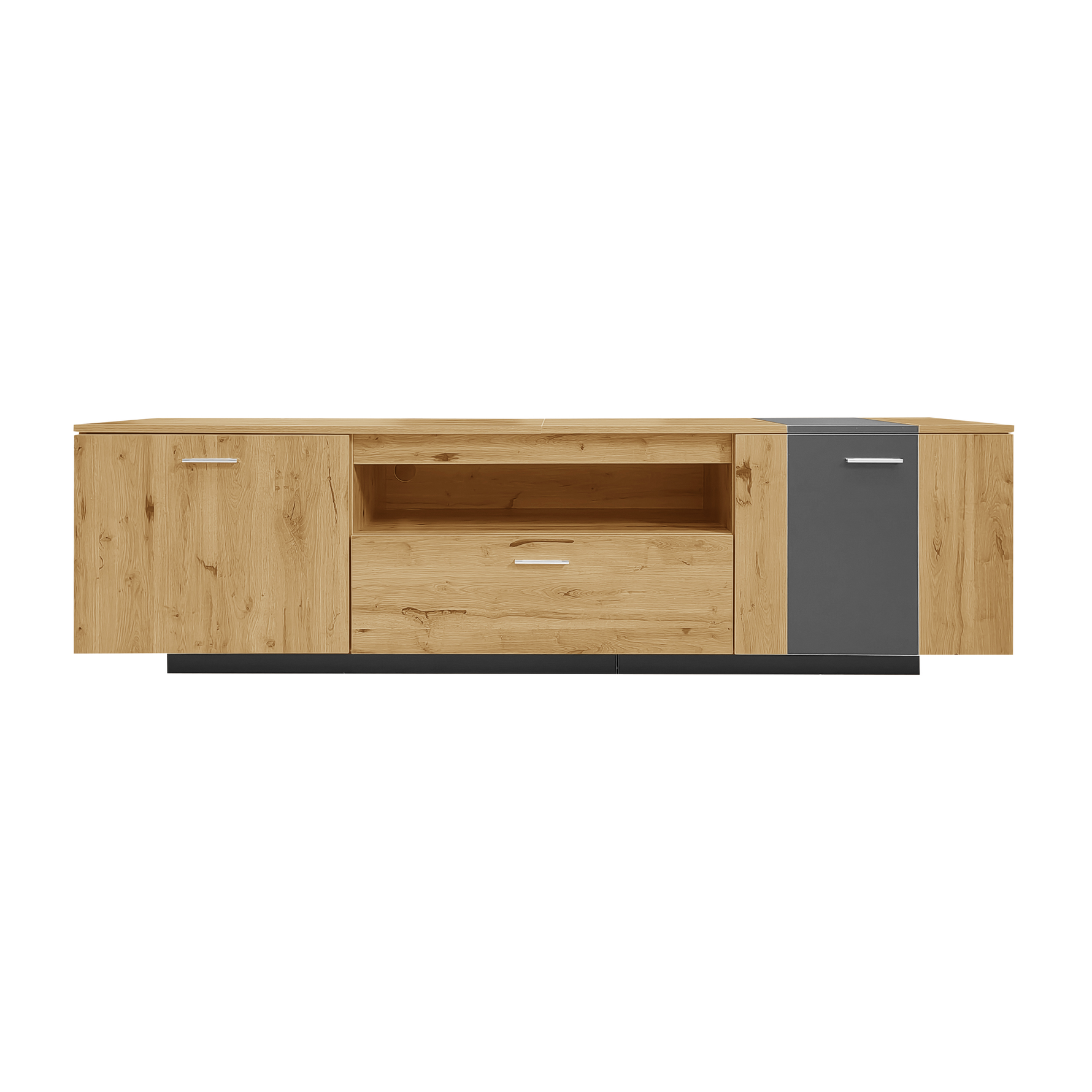 Meuble TV moderne de 70 pouces en bois avec espace de rangement, design épuré par eprolo, pour salon contemporain.