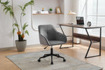 Chaise de bureau en velours eprolo avec roulettes, chaise moderne pour maison, salon, chambre ou bureau.