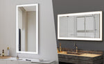 Miroir de maquillage LED pour salle de bain de 48x24 pouces, miroir lumineux avec cadre moderne, marque eprolo