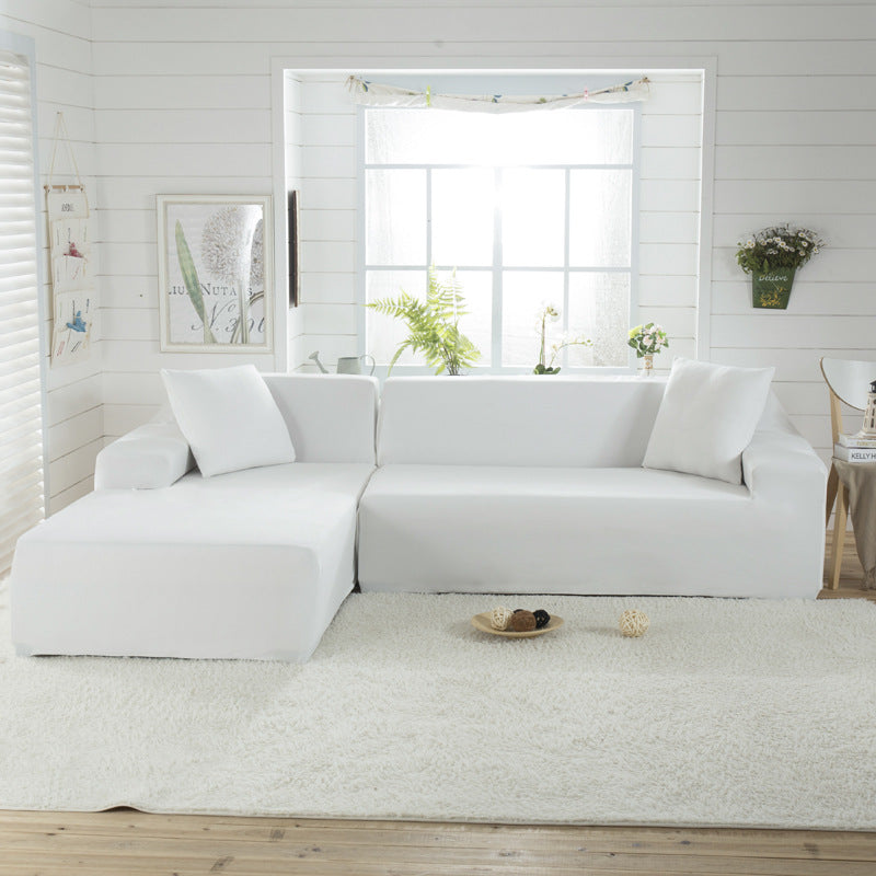 Housse de canapé en tissu solide de marque eprolo, couverture élastique et ajustée pour canapé et coussins.