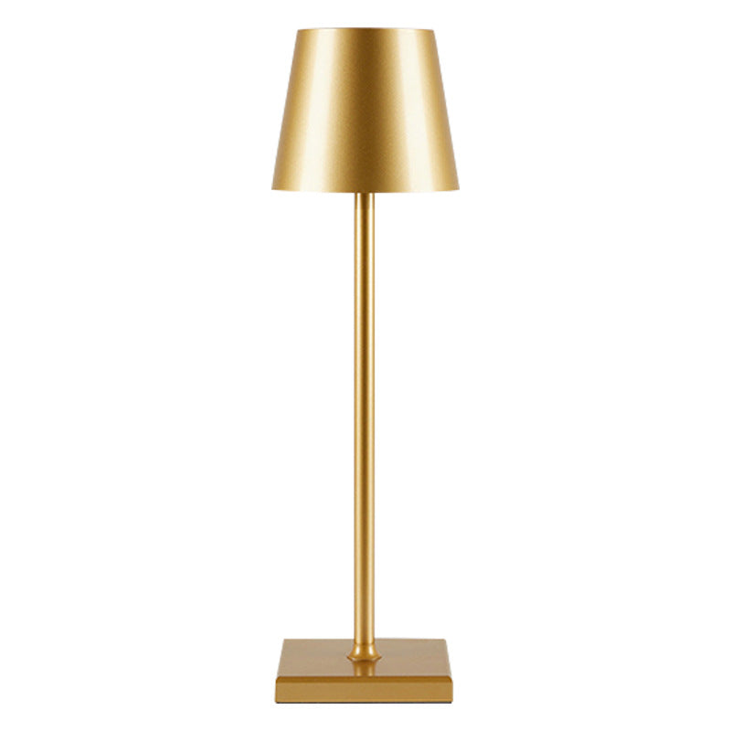 Lampe de bureau LED eprolo pour hôtel, design créatif, protection des yeux, charge USB, base en métal, lampe de table élégante.