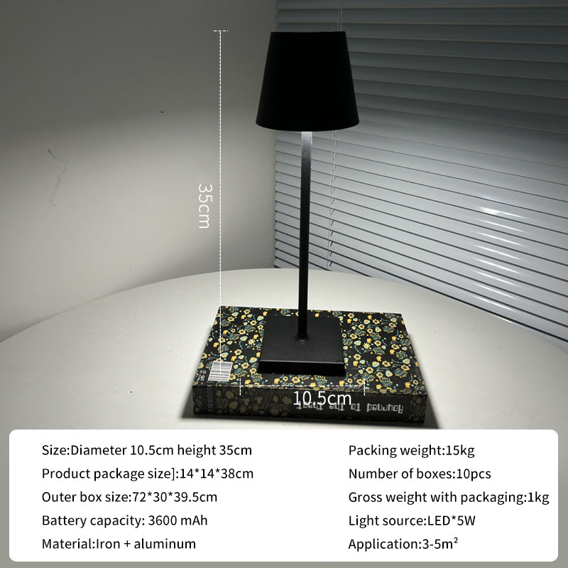 Lampe de table rétro rechargeable USB eprolo pour atmosphère, étude, salon ou extérieur, protection des yeux, ambiance chaleureuse.