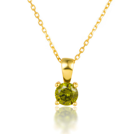 925 Sterling Silver December Birthday Stone Necklace Niche Senior Female