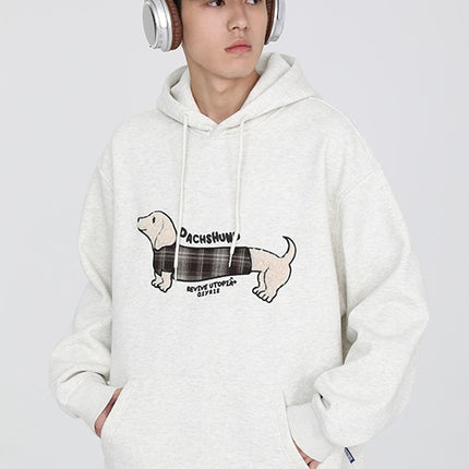 Original Sausage Dog Patch Pullover Hoodie
