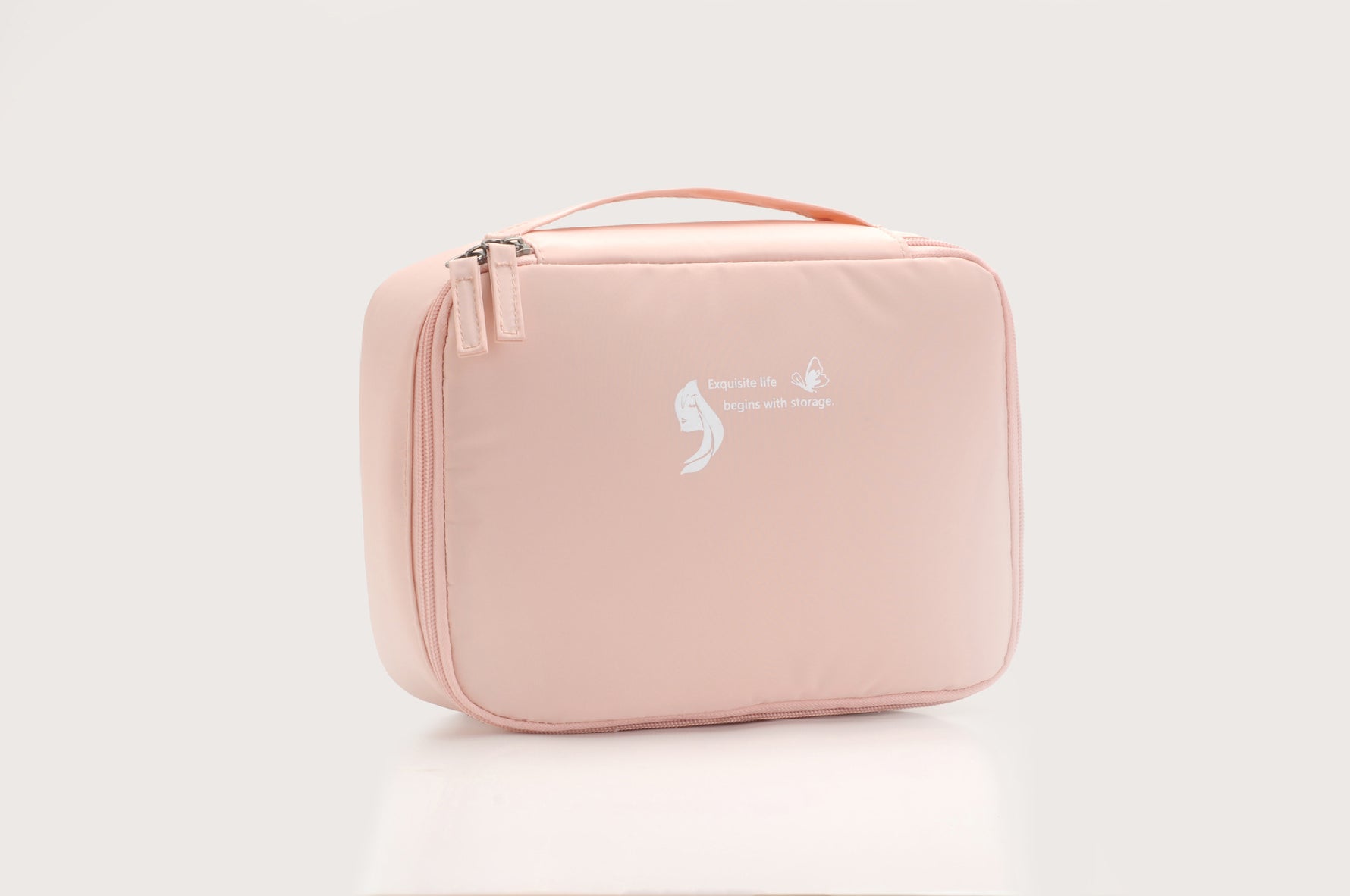 Sac de voyage eprolo, trousse de toilette carrée portable pour rangement et nettoyage des cosmétiques, pratique et compacte.