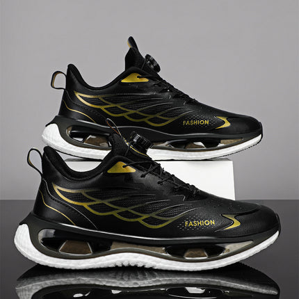 Shock Absorption Rotating Youth Button Sneaker