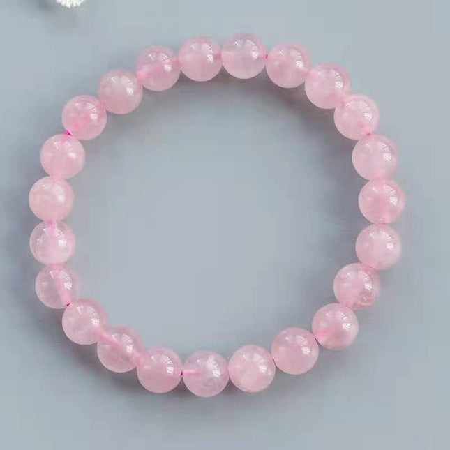 Simple Single Ring Natural Crystal Bracelet