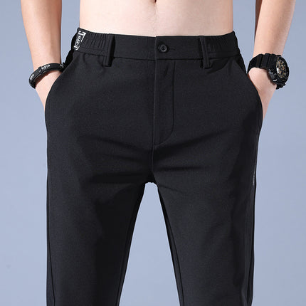 Smooth Full Elastic Force Non-ironing Elastic Sports Pants