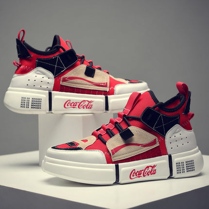 Summer breathable sneakers leather flying woven old shoes