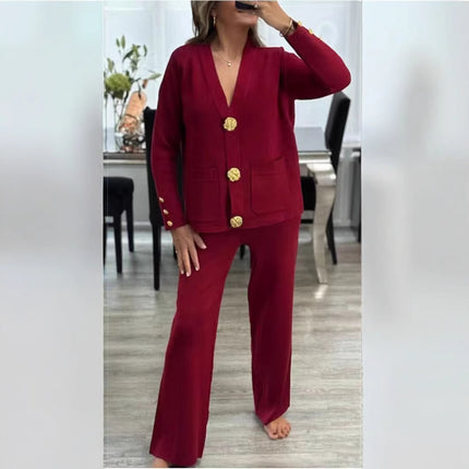 European Goods Casual Fashion Two-piece Suit Female Spring And Autumn All-match