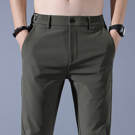 Smooth Full Elastic Force Non-ironing Elastic Sports Pants